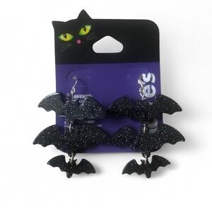 Sparkly Bat Earrings